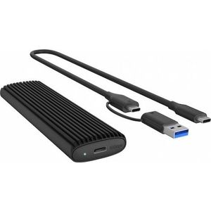 Icy Box IB-1808MCT-CU31 (M.2 2280, M.2 2230, M.2 2260, M.2 2242), Harddisk behuizing, Zwart