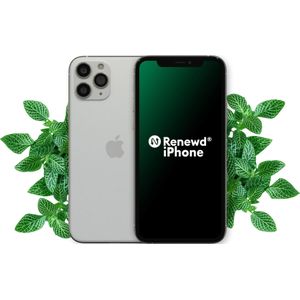 Renewd iPhone 11 Pro (64 GB, Zilver, 5.80"", 12 Mpx, Dubbele SIM, A / Als nieuw), Tweedehands mobiele telefoons, Zilver