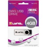Xlyne - Swing-Editie - USB-stick - Zwart - 4 GB
