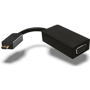 Icy Box Micro HDMI naar (VGA, 15 cm), Data + Video Adapter, Zwart