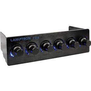 Lamptron - Regelaar - Zwart - Aluminium - Voor PC Koeling