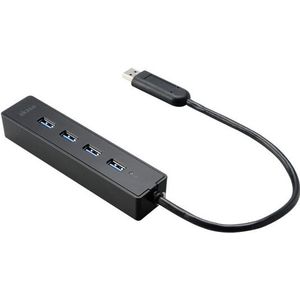 Akasa Connect 4SX - USB 2.0,USB 3.2 Gen 1 (3.1 Gen 1) Type-A - 5000 Mbps - Zwart (USB A), Docking station + USB-hub, Zwart