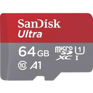 SanDisk - MicroSDXC Ultra - 64GB - Micro SD-kaart - Class 10 - 140MB/s