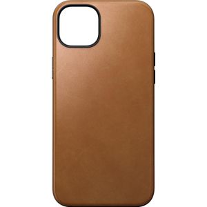 Nomad Back Cover Modern Leer iPhone 15 Plus Roestbruin (iPhone 15 Plus), Smartphonehoes, Bruin