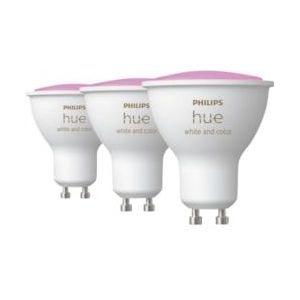 Philips Hue Slimme Lichtbron GU10 Spot - wit en gekleurd licht - 3-pack - Bluetooth