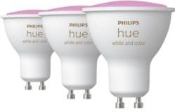 Philips Hue Slimme Lichtbron GU10 Spot - wit en gekleurd licht - 3-pack - Bluetooth