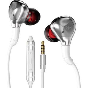 Wekome YC06 Blackin-serie - HiFi-hoofdtelefoon met 3,5mm-stekker (wit) (Bedraad), Koptelefoon, Wit