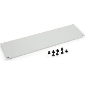 Triton 19" Blindpaneel 1U met plastic pinnen - Crème - Grijs - 1U - 48,3 cm (19, Accessoires voor serverkasten, Wit
