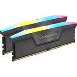 CORSAIR - Vengeance RGB - RAM Geheugen - Grijs - 32GB (2x16GB) DDR5 6400MHz CL32 AMD EXPO Intel XMP iCUE Compatibel
