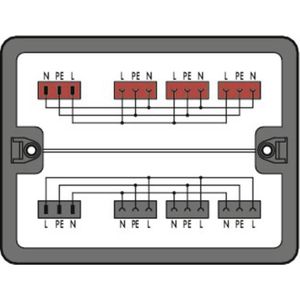 Wago 899-631/311-000 - Verdeelkast - Wisselstroomverdeling 230 V - Zwart - Elektronica benodigdheden