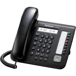 Panasonic KX-NT551NE-B STANDAARD IP-terminal zwart 1 regel display 8 vrije toetsen handsfree HD Voice G..., Telefoon, Zwart