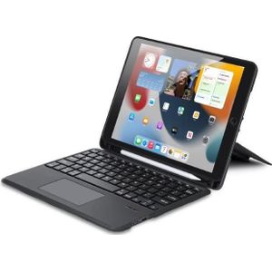 Dux Ducis DK-serie toetsenbordhoes (VS, iPad 8, iPad 7, IPad 9), Tablet toetsenbord, Zwart