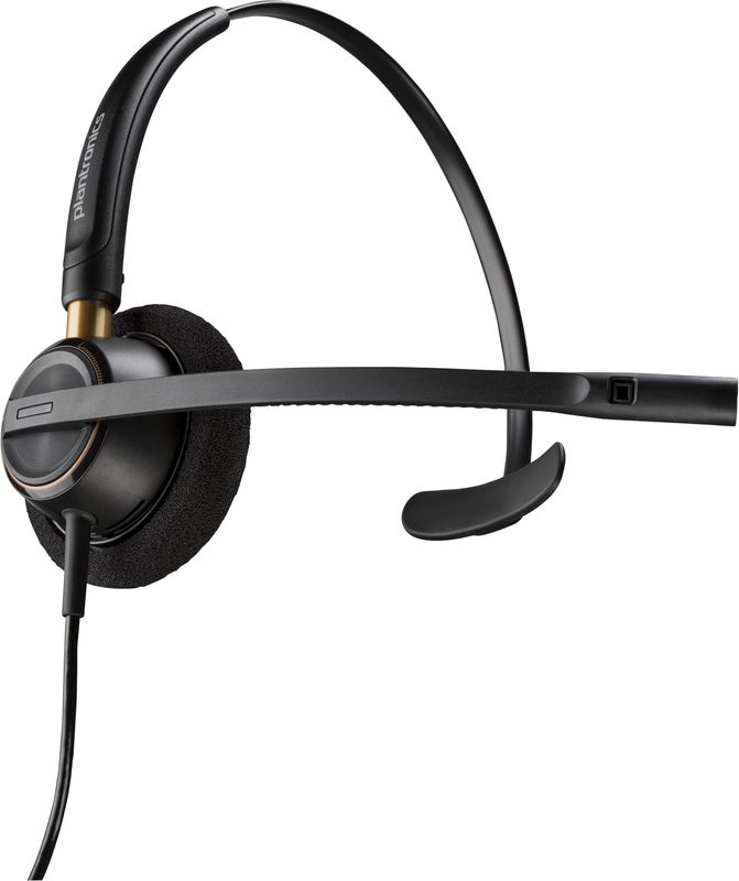Poly EncorePro 510D with Quick Disconnect Monoaural Digital Headset TAA Bedraad Hoofdband Oproepen/muziek Zwart