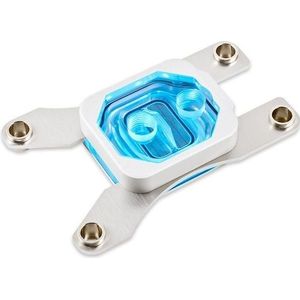 Aqua Computer cuplex kryos NEXT RGBpx TR4/sTRX4 - Acryl + Nikkel, CPU waterkoelers, Zilver