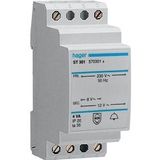 Hager - ST301 - Deurbeltransformator - 230V/8V-12V - 4VA