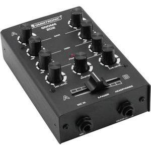 Omnitronic Kabouter E-202 DJ Mixer (DJ-controller), Mengtafel, Zwart