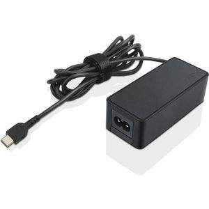 Lenovo 4X20M26262 Adapter en Omvormer Binnen 45 W Zwart (45 W), Voeding voor notebooks, Zwart
