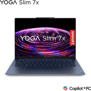 Lenovo Yoga Slim 7x Copilot PC de (14.50", 1000 GB, 16 GB, IT, Snapdragon X Elite X1E-78-100), Notebook, Blauw