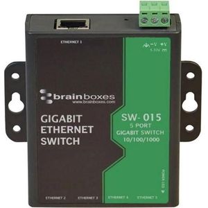 Brainboxes SW-105 - Fast Ethernet (10/100) (5 ports), Netwerkschakelaar