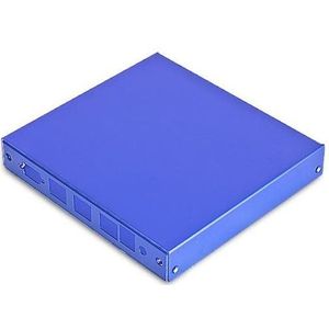 PC Engines CASE1D2BLUU - Behuizing voor APU serie, 3x LAN, 1x USB, 2x WLAN, blauw (Huisvesting), Elektronica benodigdheden + Behuizing, Blauw