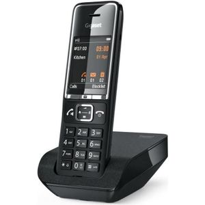 Siemens Gigaset Comfort 550 telefoon, Telefoon, Zwart