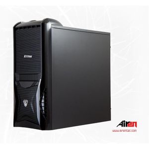 Airen GameComp 1 / Gehäuse / ohne Netzteil / ATX / USB 2.0 / HD Audio / Schwarz (ATX), PC-behuizing, Zwart