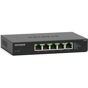 Netgear 5-POORTS 2.5G UNMANAGED SCHAKELAAR (5 ports), Netwerkschakelaar, Zwart