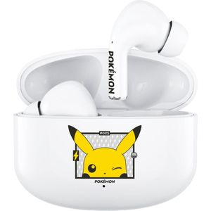 GED Oceanië Trading Pokemon #25 Tws (6 h, Draadloze), Koptelefoon, Geel, Wit