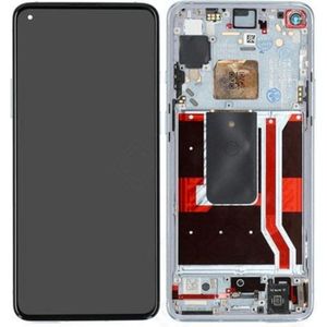 OnePlus LCD + Touch + Frame voor KB2003 OnePlus 8T - maanzilver, Andere smartphone accessoires, Zilver