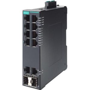 Moxa Kompakter industrieller Smart-Ethernet-Switch mit 8 10100BaseT(X)-Ports, 2 101001000, Netwerkschakelaar