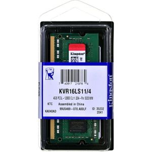 Kingston Technology ValueRAM 4GB DDR3L 1600MHz geheugenmodule 1 x 4 GB