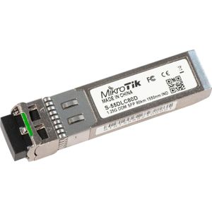 MikroTik - S-55DLC80D - SFP-LX-module - 80 km - 1550 nm - Duplex