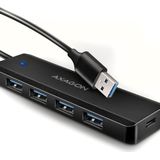 Axagon - HUE-C1A - Docking Station - Zwart - USB-C - 4 Poorten