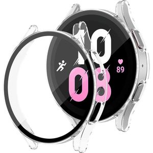 Techsuit - Defense360 Pro - Samsung Galaxy Watch4 / 5 (44mm) - Clear, Smartwatch-accessoires, Transparant