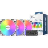 Montech - GF120 PWM - Ventilator - 120 mm - Zwart - Hoogwaardige Prestaties