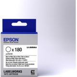 Epson LK-8WBWAA labelprinter-tape Zwart op wit