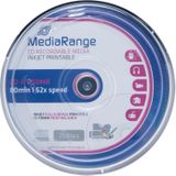 MediaRange - CD-R - 700MB/80Min - 25 Spoelen - Vlekbestendig - Waterbestendig