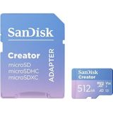 SanDisk - Creator MicroSDXC-kaart - 512 GB - UHS-I U3 - V30