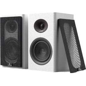 Laudberg XS1W bookshelf speakers 2.0 80W white (1 paar, 80 W), HiFi + Home Cinema luidsprekers, Wit