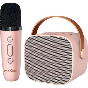 Maxlife MXKS-100 Bluetooth Karaoke Set - Draadloze Microfoon en Speaker voor Feesten en Karaoke Plezier