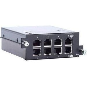 Moxa RM-G4000-8POE - Fast Ethernet module met 8 10100BaseT(X) IEEE 802.3bt PoE poorten, Netwerkschakelaar
