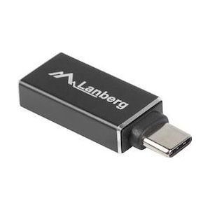 Lanberg - USB-C naar USB-A Adapter - Zwart - USB 3.1 - 5 Gb/s