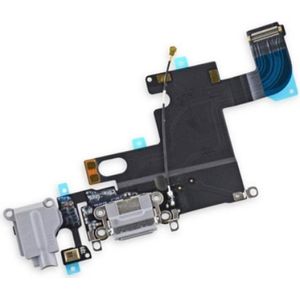 Foxconn iPhone 6 Lightning Dock Connector Audio Flex Microfoon grijs zwart (iPhone 6), Onderdelen voor mobiele apparaten, Grijs