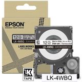 Epson LK-4WBQ labelprinter-tape Zwart op wit
