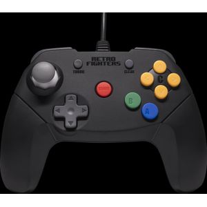 Retro Fighters - Brawler64 - Wired Controller - Zwart