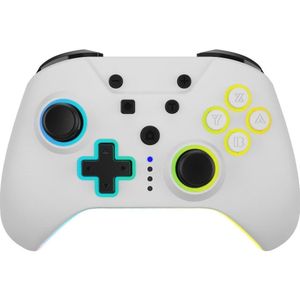 Hyperkin NuRival Light Up Draadloze Spelcontroller - wit (NSW) (Switch OLED), Controller, Wit