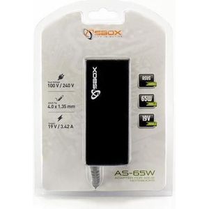 Sbox - AS-65W - Voeding voor Notebooks - Zwart - 65 W