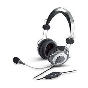 Genius Słuchawki z mikrofonem HS-04SU (31710045100) (ANC, Bedraad), Koptelefoon, Grijs