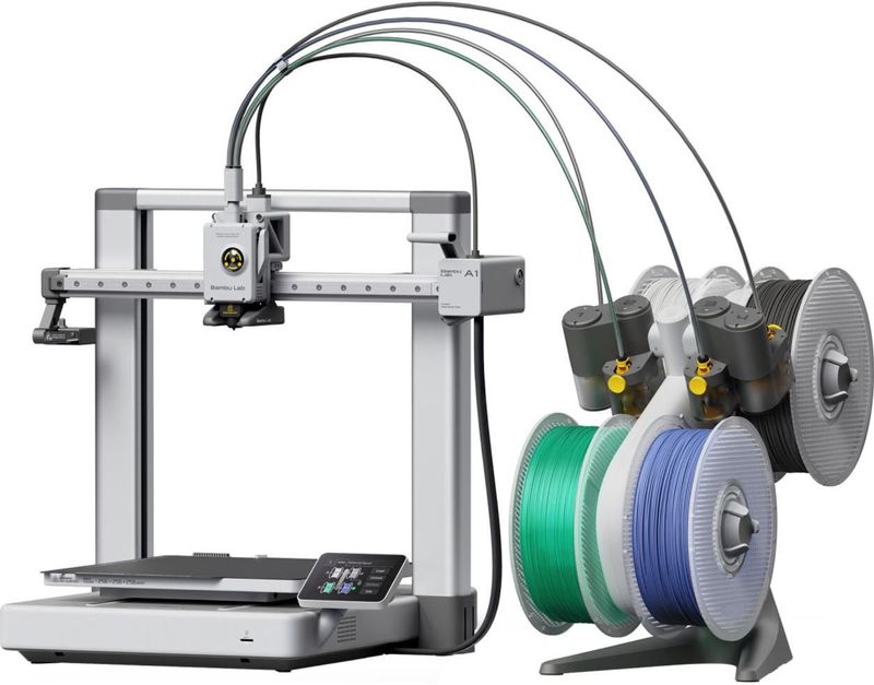 Bambu Lab A1 Combo 3D printer, 3D-printer, Grijs