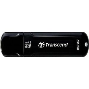 Transcend USB-stick 8GB JetFlash USB3.1,Pen Drive, MLC, Zwart (8 GB, USB-A), USB-stick, Zwart